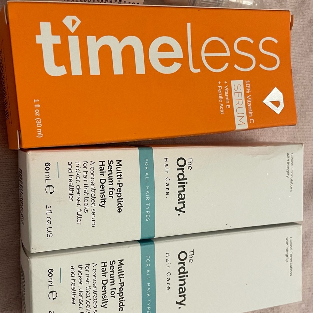 The Ordinary Hair Serum + Timeless Vitamin C Serum